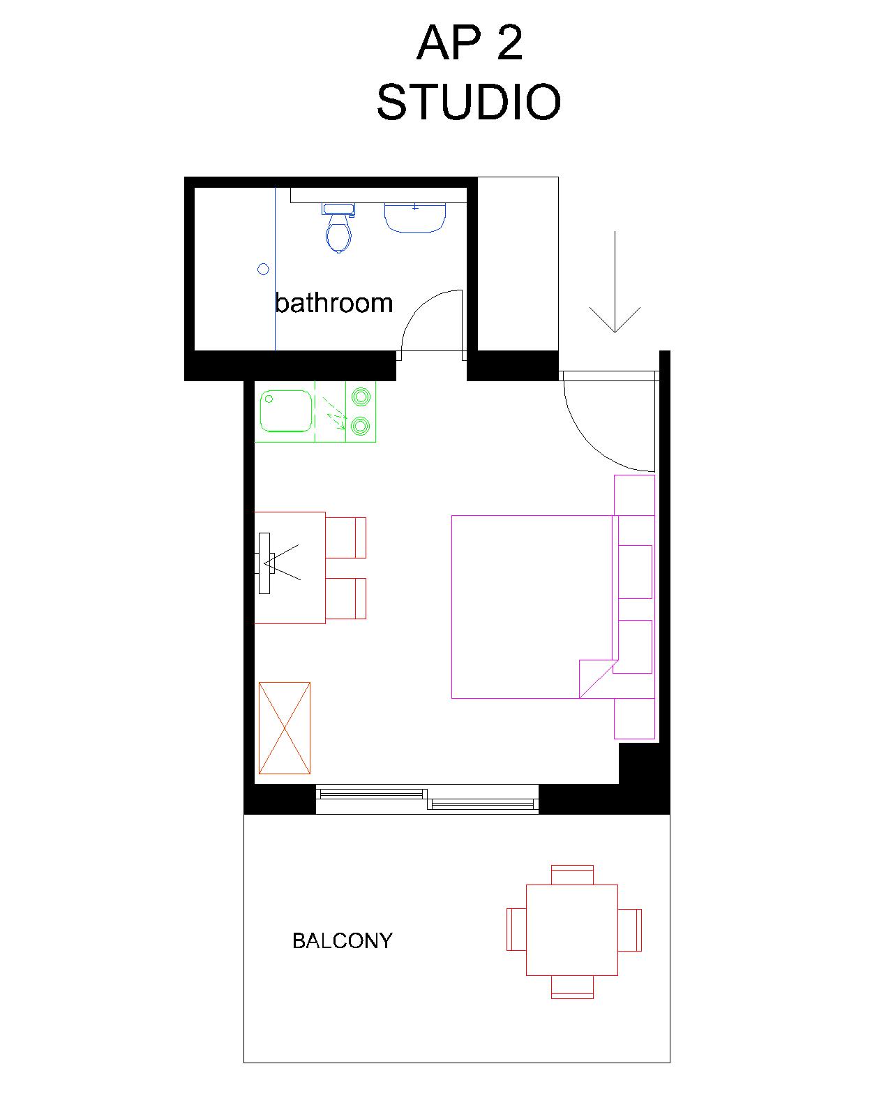 floorplan of the apartment