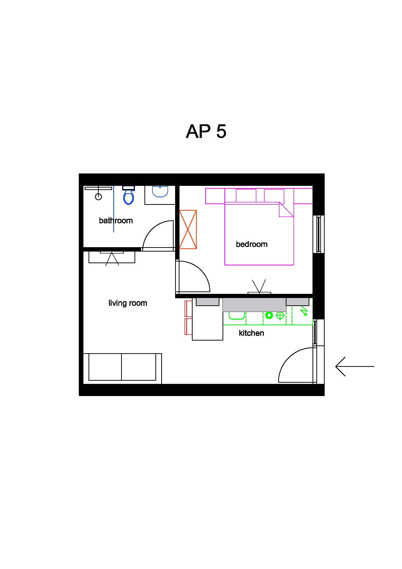 floorplan of the apartment