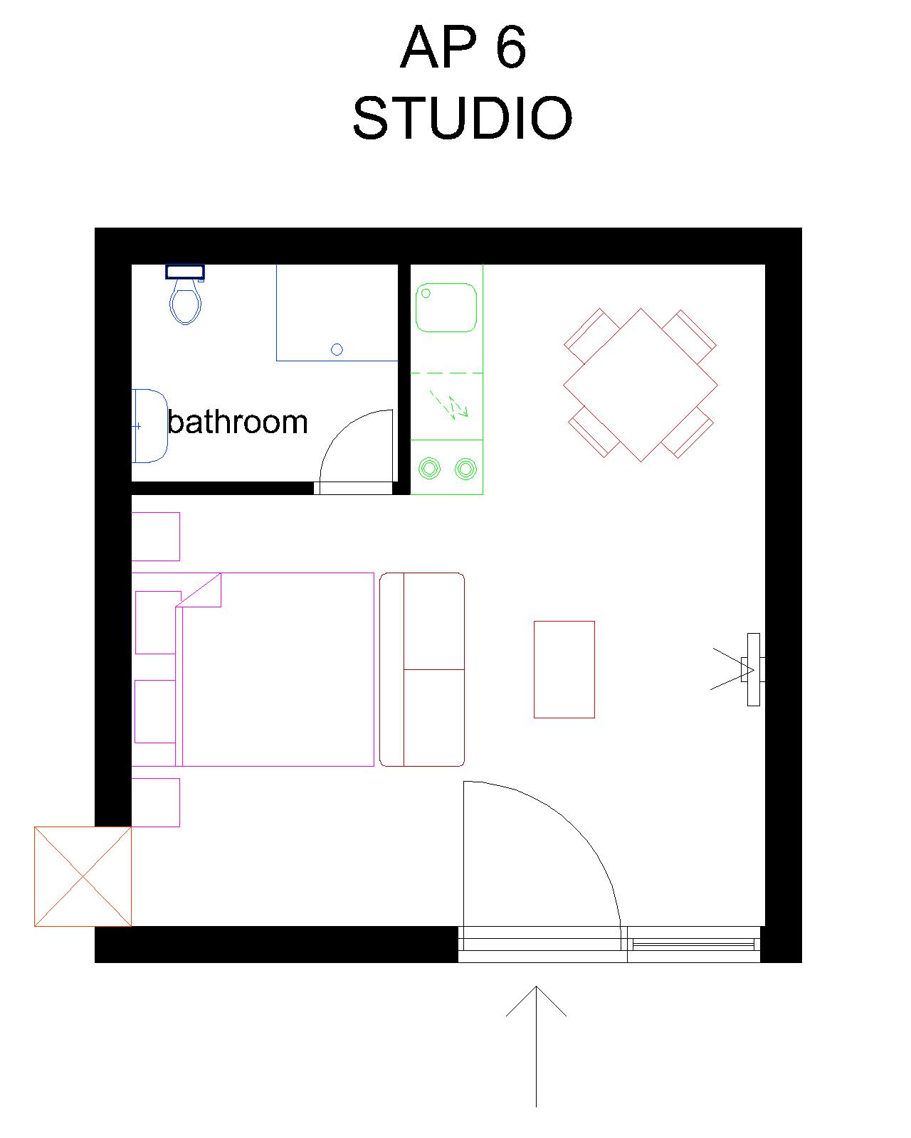 floorplan of the apartment